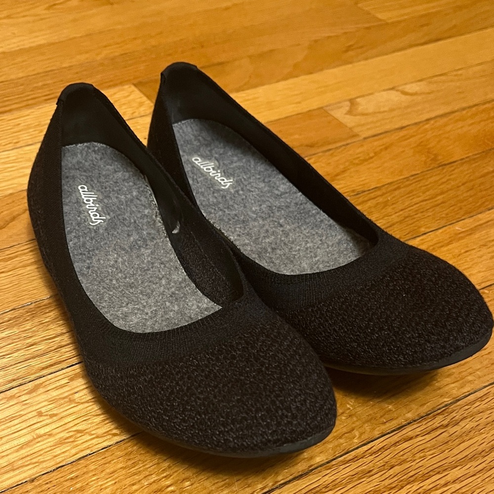 Allbirds Tree Breezer Women's Black Knit Flats